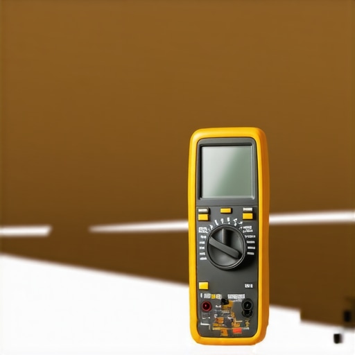 Man using multimeter and anemometer to check outdoor motorized shades