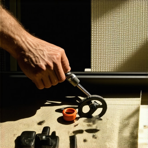 Hand fixing motorized shades with tools and gears